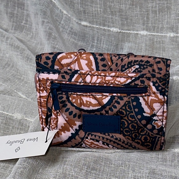 Vera Bradley Fern Paisley Design Ultralight RFID Mini Tri-Fold Wallet NWT - Picture 9 of 16
